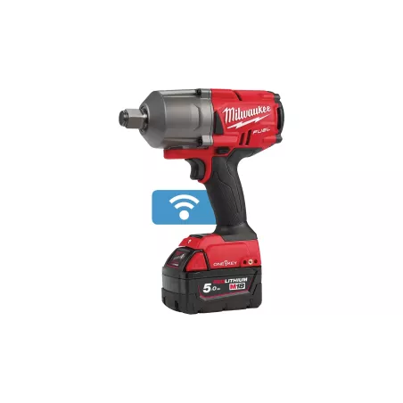 MILWAUKEE M18 ONEFHIWF34-502X - KLUCZ UDAROWY 3/4", 1627 NM, 18 V, 5.0 AH, ONE-KEY™, W WALIZCE, Z 2 AKUMULATORAMI I ŁADOWARKĄ