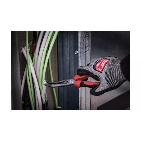 MILWAUKEE SZCZYPCE PÓŁOKRĄGŁE, DŁUGIE, ODGIĘTE 45°, 205MM
