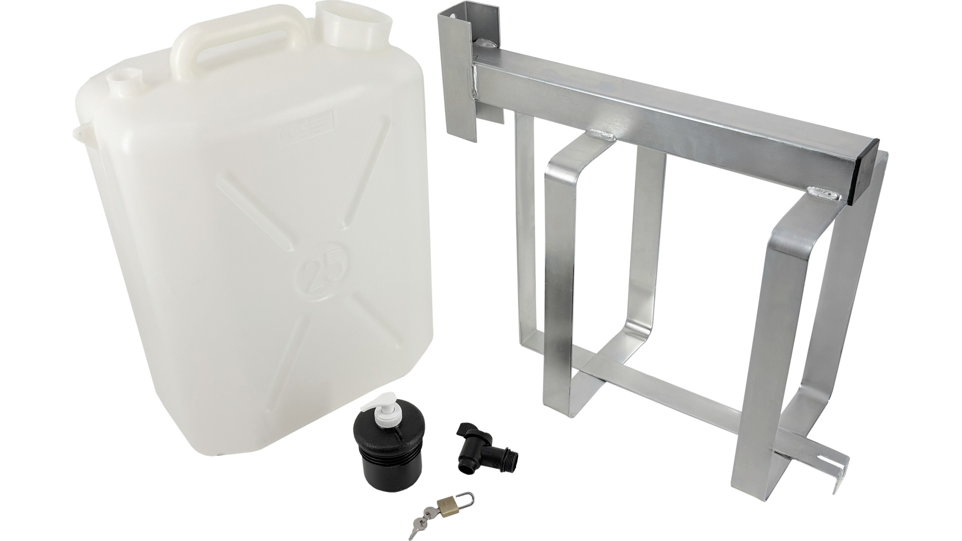 Depósito de Agua para Camiones con Bastidor Galvanizado 25L