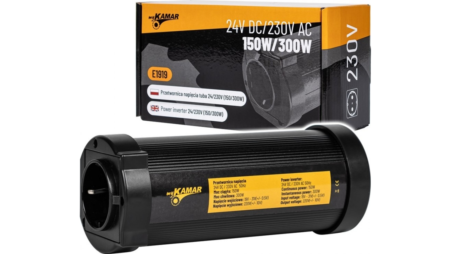 ИНВЕРТОР НАПРЯЖЕНИЯ Tube 24 / 230V 150 / 300W