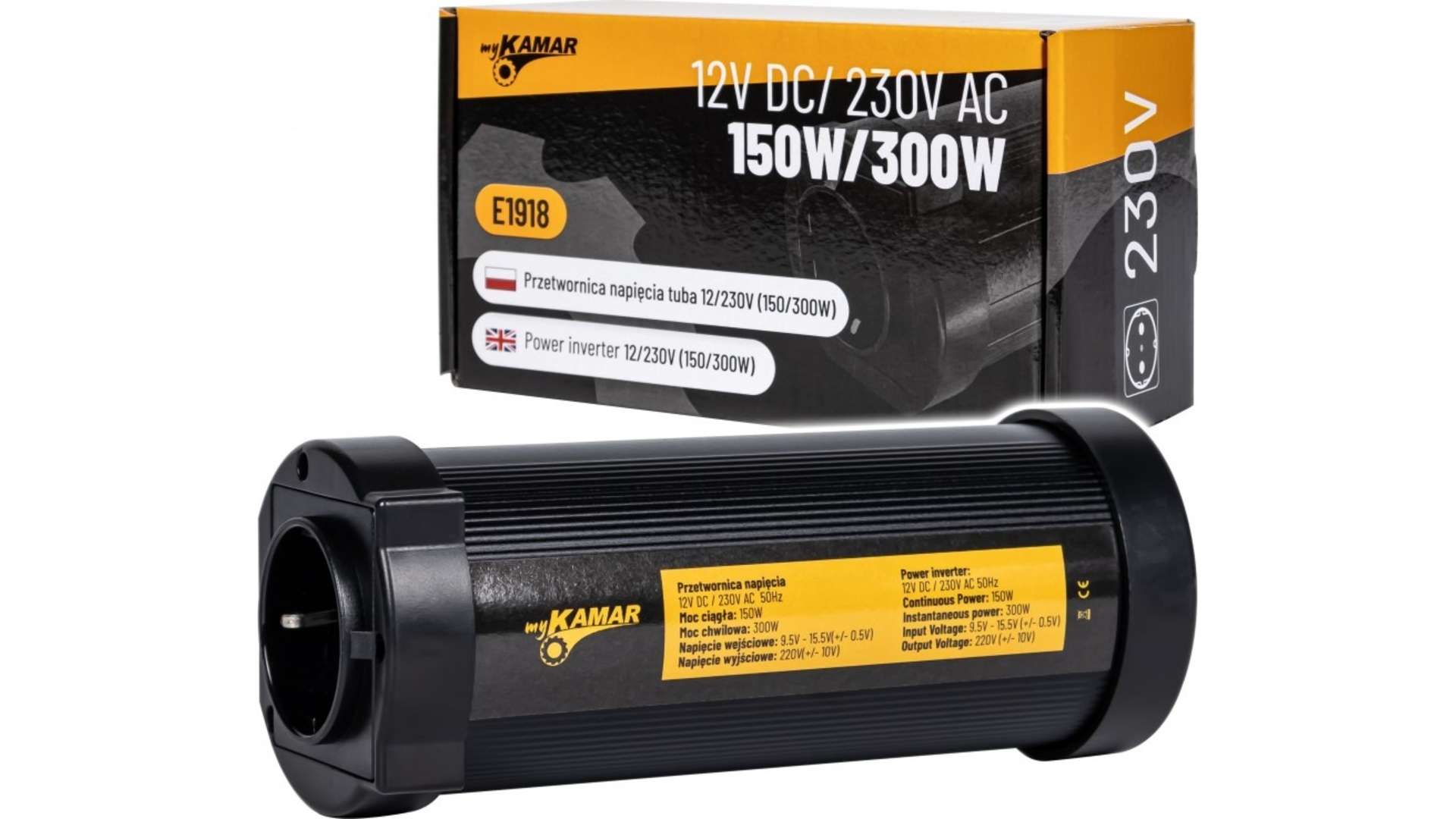 PRZETWORNICA NAPIĘCIA TUBA 12/230 V (150/300 W)