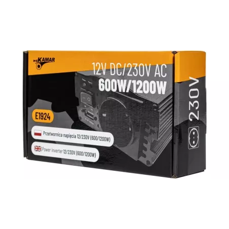 PRZETWORNICA NAPIĘCIA 12/230V (600/1200W)