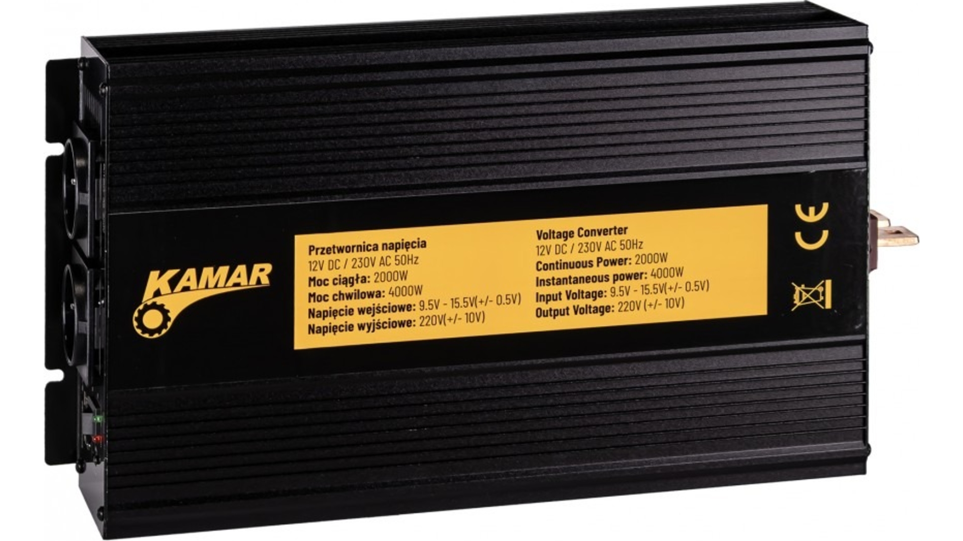 PRZETWORNICA NAPIĘCIA 12/230V (2000/4000W)