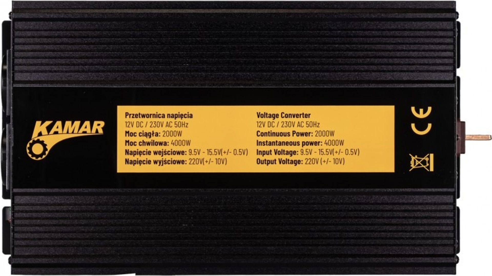 PRZETWORNICA NAPIĘCIA 12/230V (2000/4000W)