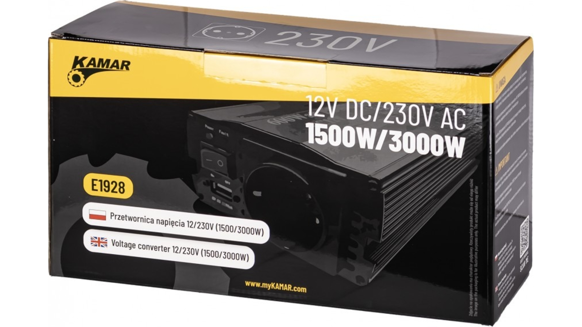PRZETWORNICA NAPIĘCIA 12/230V (1500/3000W)