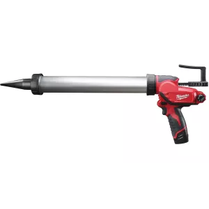 MILWAUKEE M12 PCG/600A-201B - SUBKOMPAKTOWY PISTOLET DO KLEJU Z POJEMNIKIEM 600 ML, 12 V, W TORBIE, 2.0 AH + ŁADOWARKA
