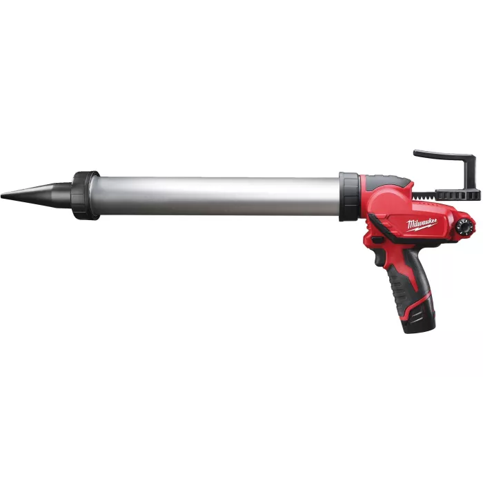 MILWAUKEE M12 PCG/600A-201B - SUBKOMPAKTOWY PISTOLET DO KLEJU Z POJEMNIKIEM 600 ML, 12 V, W TORBIE, 2.0 AH + ŁADOWARKA
