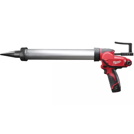 MILWAUKEE M12 PCG/600A-201B - SUBKOMPAKTOWY PISTOLET DO KLEJU Z POJEMNIKIEM 600 ML, 12 V, W TORBIE, 2.0 AH + ŁADOWARKA