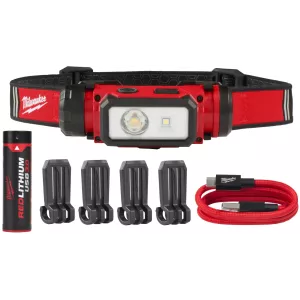 MILWAUKEE L4 HL2-301 - AKUMULATOROWA LATARKA - CZOŁÓWKA USB, 600 LM, 4 V, 3.0 AH
