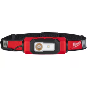 MILWAUKEE L4 HL-VIS-301 - AKUMULATOROWA LATARKA-CZOŁÓWKA USB HI-VIS DO KASKU, 600 LM, 4 V, 3.0 AH