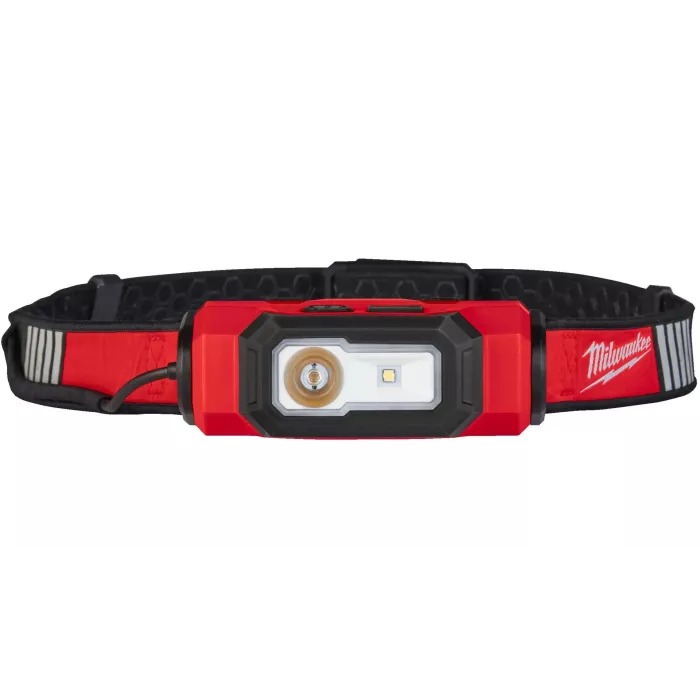 MILWAUKEE L4 HL-VIS-301 - AKUMULATOROWA LATARKA-CZOŁÓWKA USB HI-VIS DO KASKU, 600 LM, 4 V, 3.0 AH