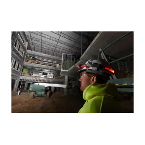 MILWAUKEE L4 HL-VIS-301 - AKUMULATOROWA LATARKA-CZOŁÓWKA USB HI-VIS DO KASKU, 600 LM, 4 V, 3.0 AH
