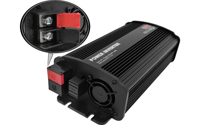 PRZETWORNICA NAPIĘCIA 24V/220V 600W Z WYJŚCIEM USB
